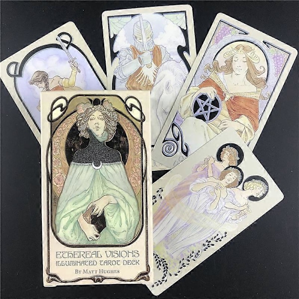 Ethereal Visions: Valaistu Tarot-korttipakka