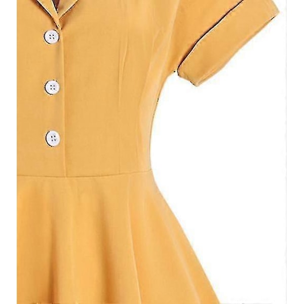 Kevät- ja kesäpuvut Hepburn-tyylinen eurooppalainen ja amerikkalainen suuri swing-puolipitkä retro-mekko naisten vaatteet XL