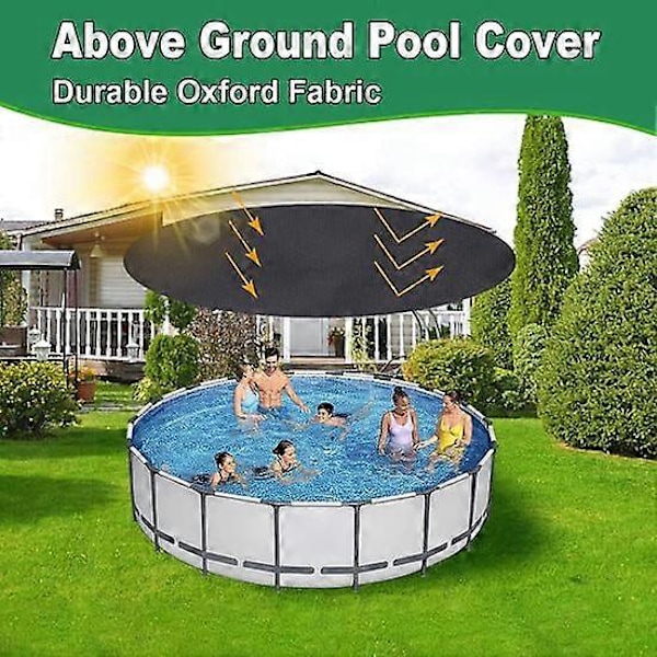 Poolskydd Vikbart Dragskodesign Rund Vattentätt Dammtätt Oxfordtyg Tvättbart Skydd Husdjurspooltillbehör black S