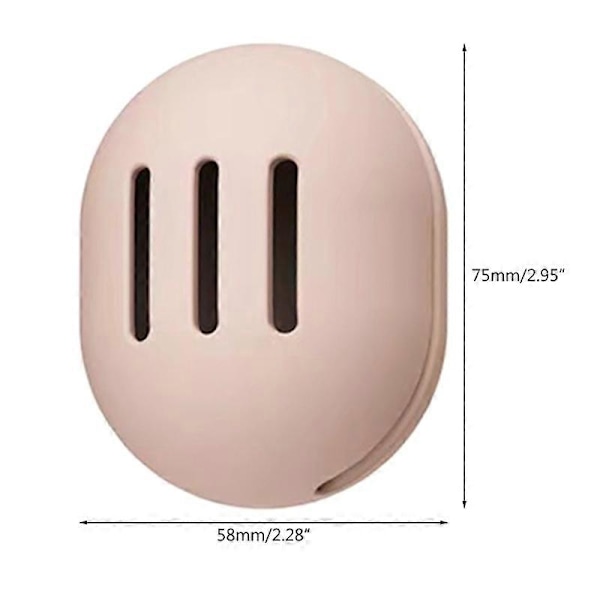 Makeup-svamp Holder Shatterproof Økologisk Silikon Skønhed Makeup Blender Organizer til Rejser Khaki