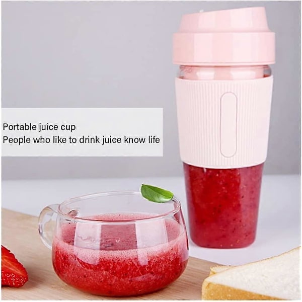 Bärbar Blender Liten, Personlig Mini Blender För Shakes Och Smoothies, USB Uppladdningsbar