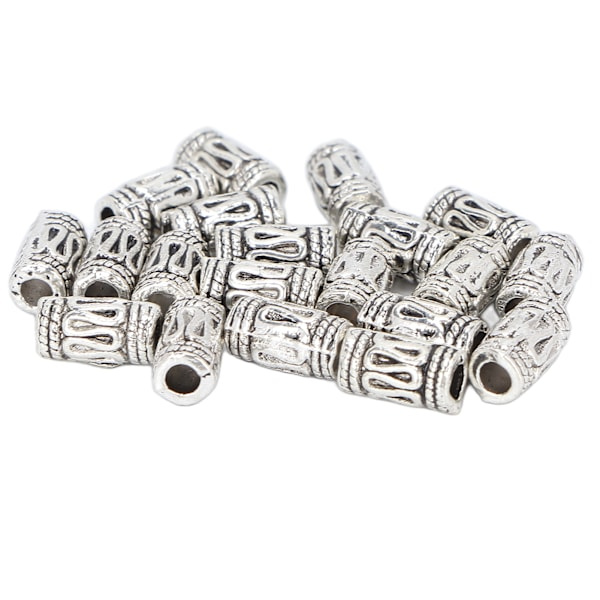 20 st DIY Skäggpärlor Retro Legering Hår Dreadlocks Pärlor Tillbehör för Hår Fläta Armband Hänge Halsband