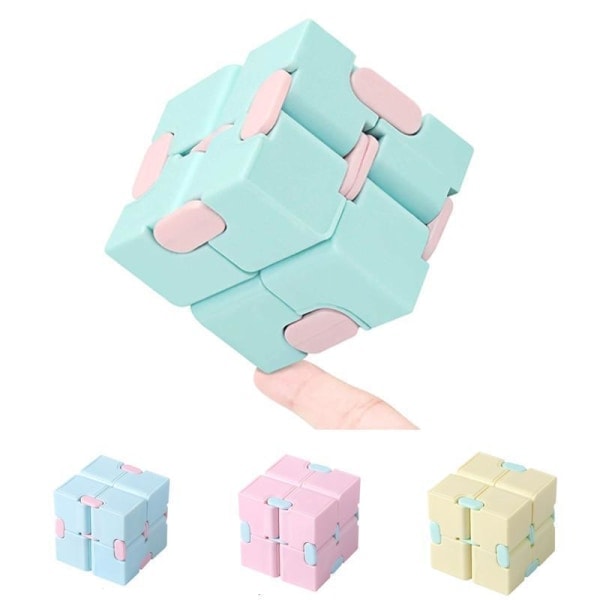 Fidget Legetøj Infinity Cube Antistress Rosa