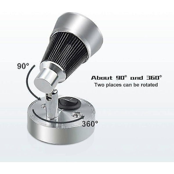 12V LED RV Läslampa, 3W RV Läslampa RV Spotlight Vägglampa För RV Interiör
