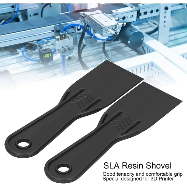 2 st Resin Skrapa Flexibel Färgskrapa Spatel för 3d-utskrift 7 X 2in, 3d-skrivartillbehör