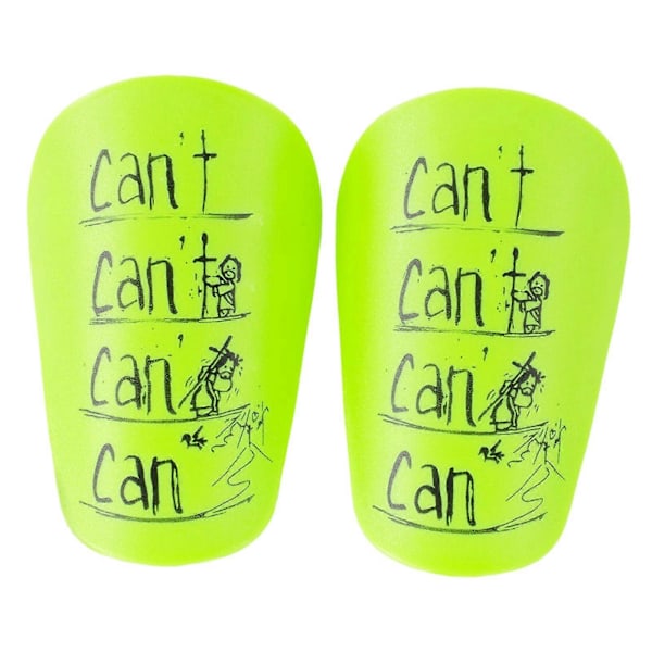 2 st Mini Fotboll Benskydd Ben Skydd för Utomhussporter Fotbollsmatch Grön 8cmx5cm Green 10cmx6cm Multi
