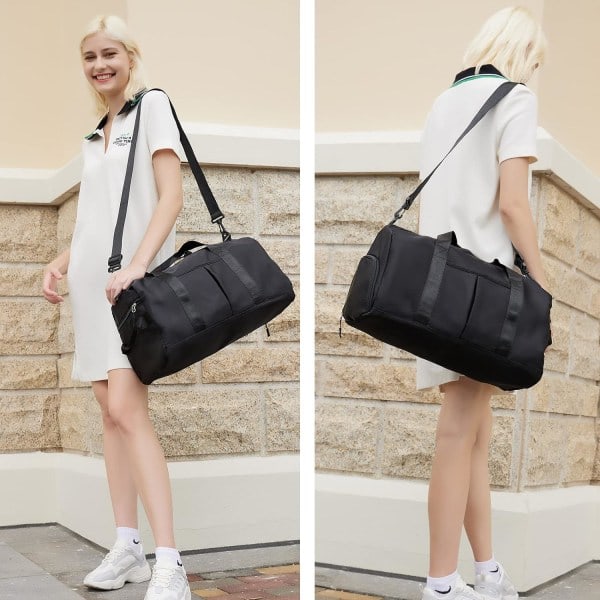 Sport Gym Bag med Våtficka & Skofack deep purple