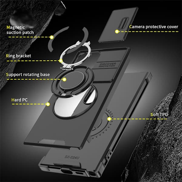 Samsung A16 Stand Telefoncover (Sort)