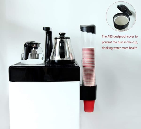 Veggmontert plastkoppdispenser, papirkkoppdispenser