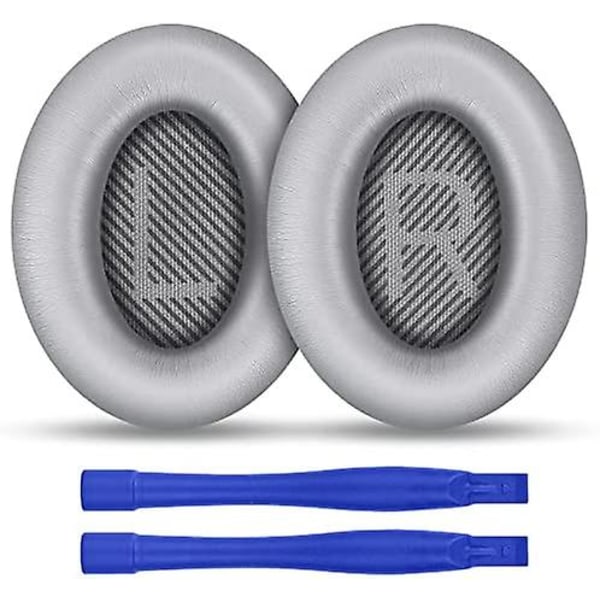 1 par ørepuder udskiftning af Quietcomfort 35 (qc35) og Quiet Comfort 35 Ii (qc35 Ii) over-ear hovedtelefoner Grey