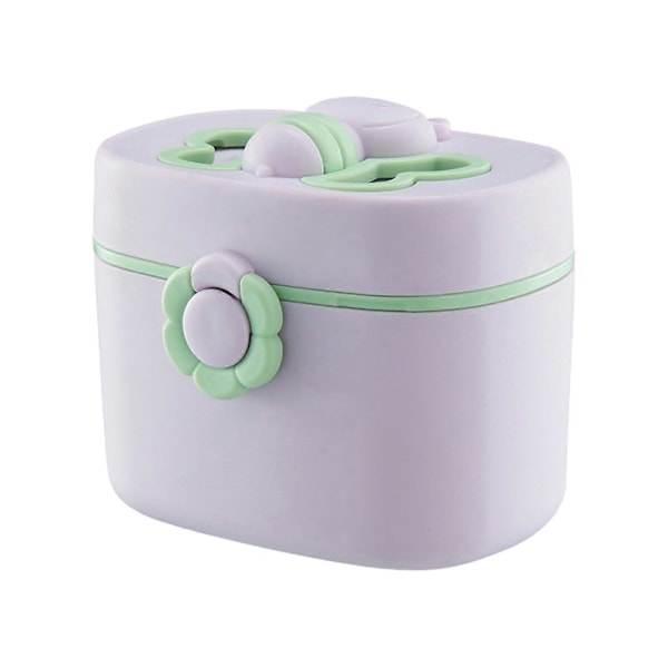 Mælkepulverboks God Tætning BPA Fri Bærbar Støv- og Fugtsikker Opbevaringsboks Multifunktionel Baby Snack Frugt Madbeholder Baby Supp Purple S