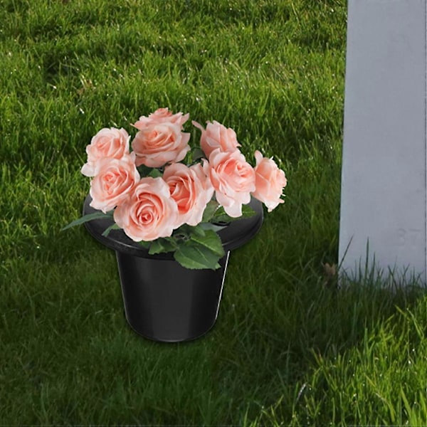 4 stk Minnesvase Kirkegård Grav Blomsterholder 16-hull Grav Blomsterbeholder Plast Planter
