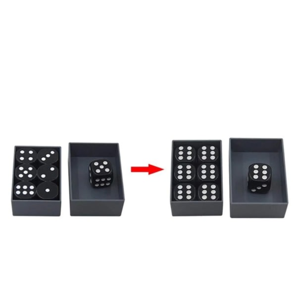 7 stk/kartong Predict Miracle Dice Magic Toy Dice Black