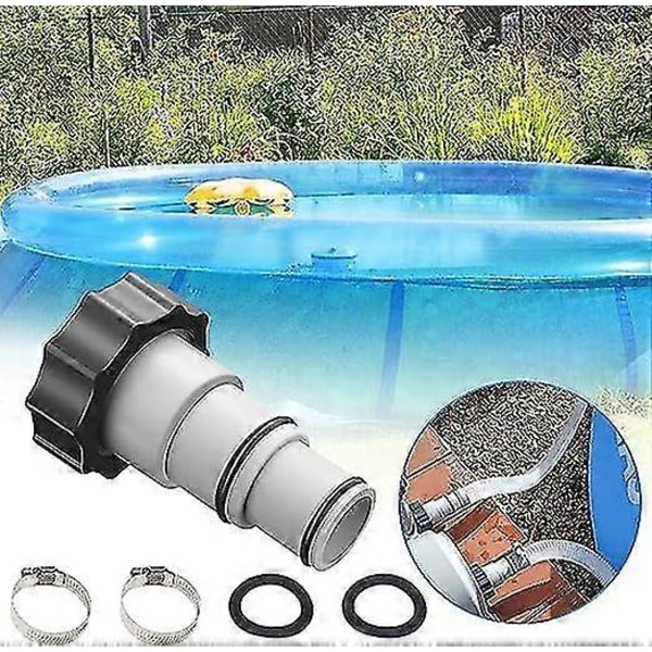 Pooladapter för Intex Poolanslutningsset Slangadapter 32-38mm för Poolpumpar