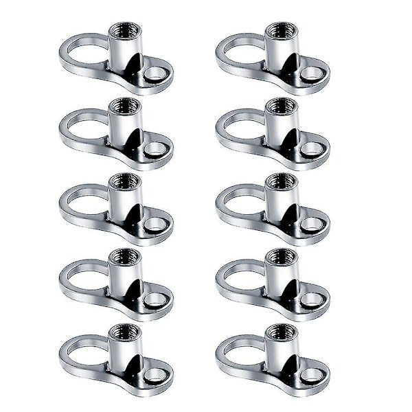 10 st/paket G23 Titan Micro Dermal Piercing Set Dermal Anchor Base Skinner Diver Dermal Base Sexig Kroppspiercing Smycken 14g Style10 v 1.6x2mm