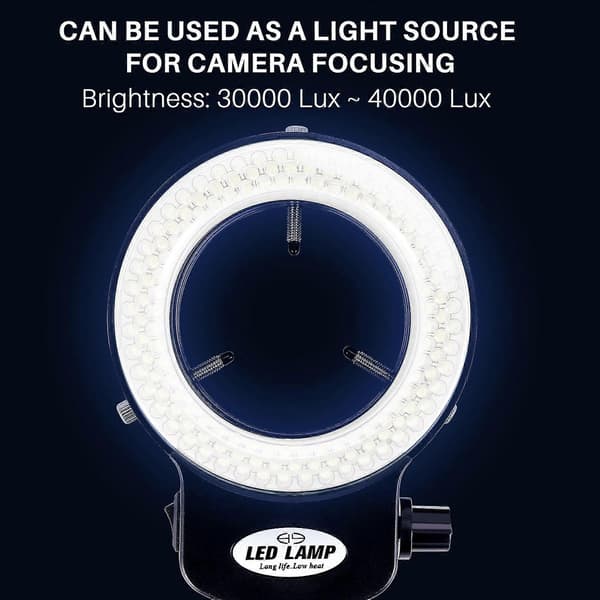 144 Led Miniscope Ring Light Ring Light 0 - 100% Justerbar Lampe Til Miniscope Ring Light