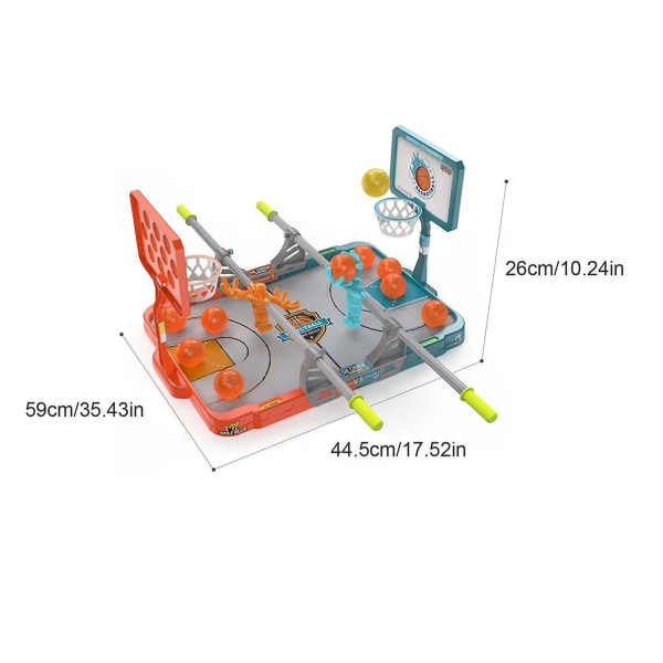 Lasten pöytäkoripalloteline Kaksinkertainen interaktiivinen ammuntalelu sormenpäällä