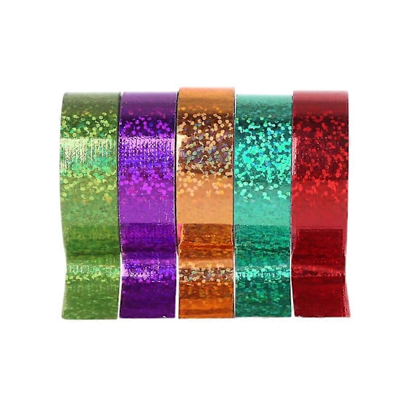 Rytmisen voimistelun koriste holografinen prisma glitterteippi vanteisiin ja keppeihin