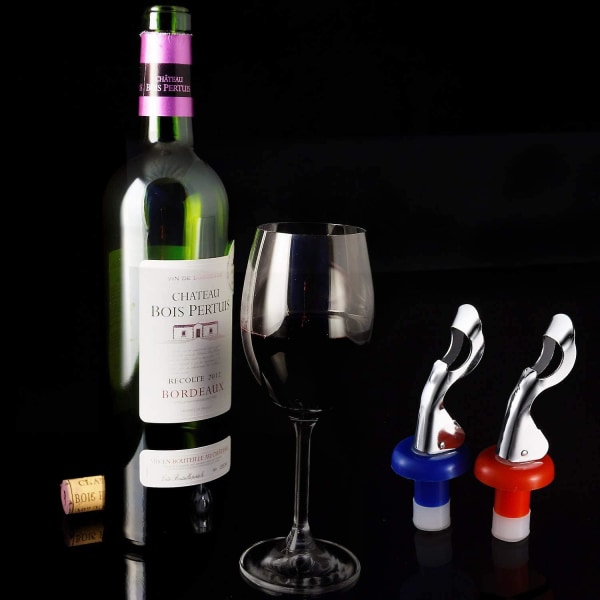 10 stykker silikone vinpropper Vinflaskeprop Manuel kork vinflaskepropper (yu-1)