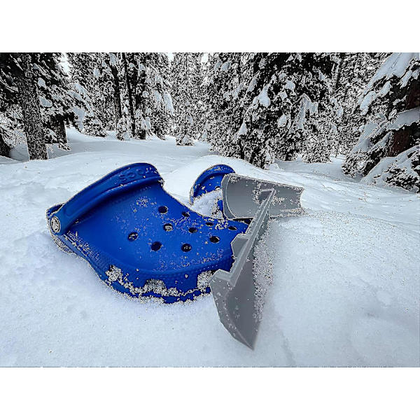 Snøplog-smykke for Croc-sko, et par snøplog Croc-tilbehør foran Yellow