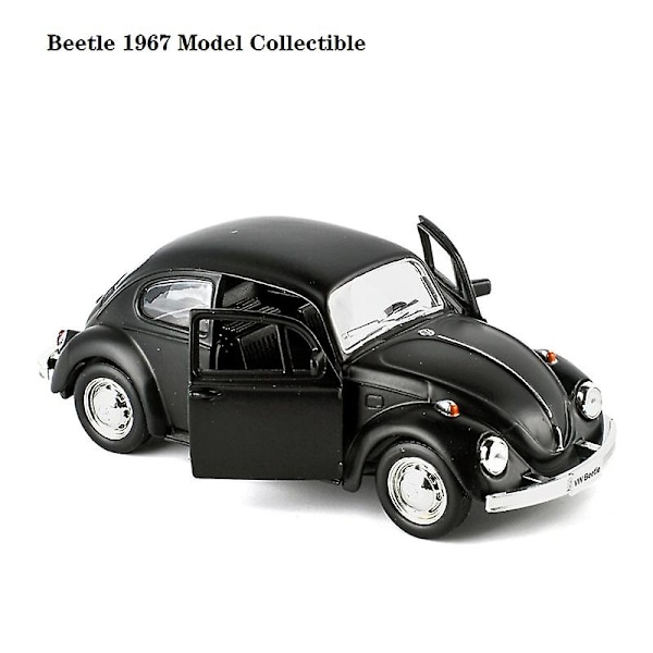 1:36 Mittakaavan Valmistettu Auton Malli, Luvanvaraiset Mallit, Tumman Musta Sarja, Hieno Laatu, Keräilyyn Sopiva, Pieni Auto, 12,5 cm, Tasku Leikki, Pojille 017M-Beetle
