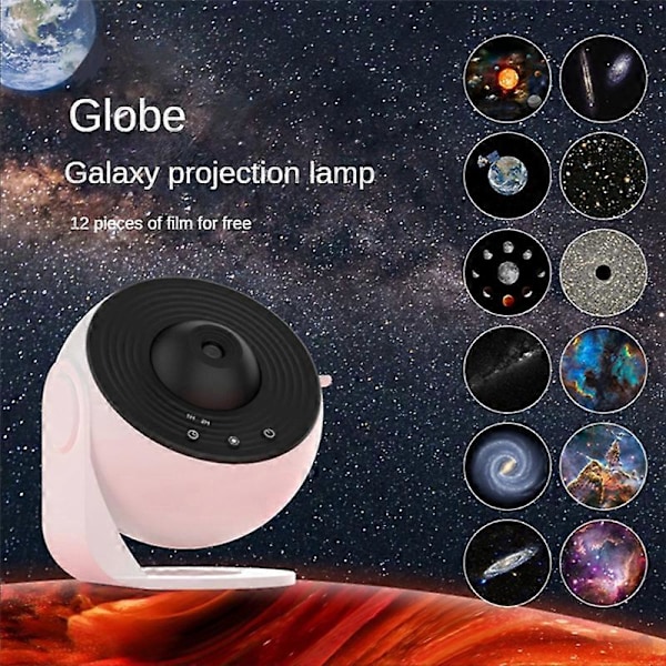 Galaxy Projektor, Stjärnprojektor Stjärnljus med Solsystem Konstellation Barn Vuxen