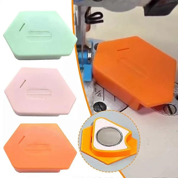 Magnetisk Sömsguide för Symaskin, Polygonal Sömsguide Fållvikare Green