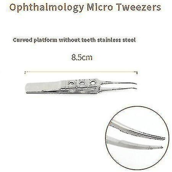 Ophthalmologiske Mikrokirurgiske Pincet Fedtpincet Rustfrit Stål Dobbelt Øjenlåg Plastikkirurgiske Instrumenter Pincet Platform Red