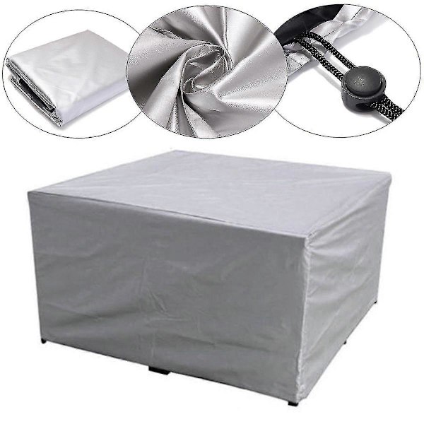 75 Storlekar Vattentäta Utomhus Patio Trädgårdsmöbelöverdrag Regn Snö Stolsöverdrag Bästa Present 123x61x72cm