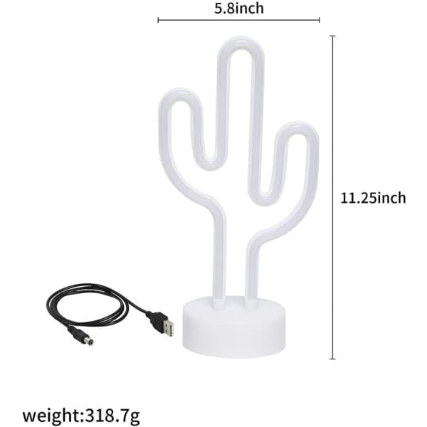 Kaktus LED neonlys kaktus neonlys nattlys for barn