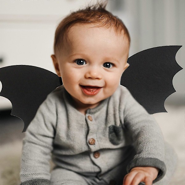 Barnens Bat Wings Cape Tillbehör För Vampyr Häxa Kostym Cosplay Mask Set orange S