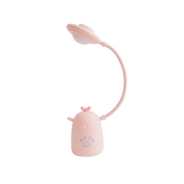 Børne skrivebordslampe, USB genopladelig studenter øjenbeskyttelse læselampe, tegneserie læselampe