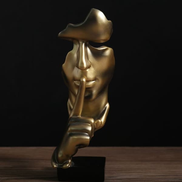 Stillhet er gull Figur Skulptur Abstrakt Håndverk Ornament