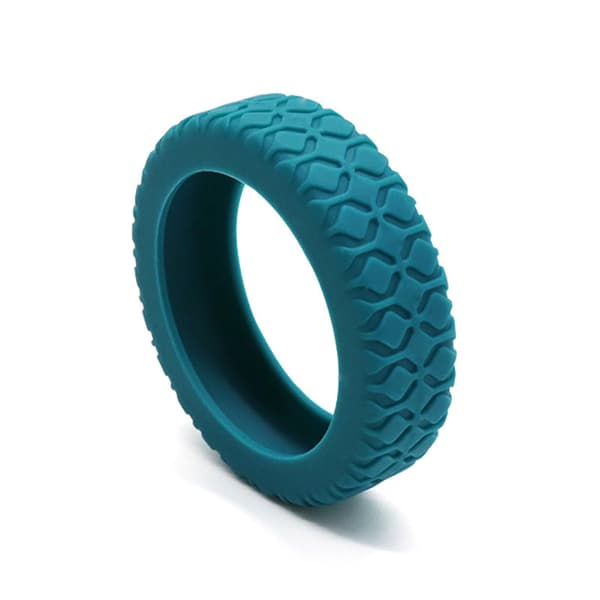 Resväskor Hjulskydd Silikon Tyst Skyddsskydd för Kabinväskor för De Flesta 8 Spinnerhjul Lake Blue 1pcs