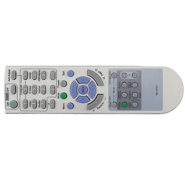 Erstattet fjernkontroll som passer for Nec Projector Rd-450c Rd-448e projektorfjernkontroll