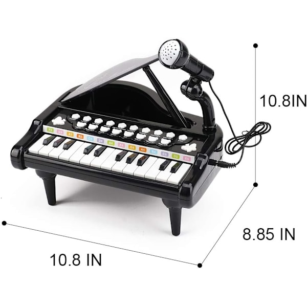 Baby klaverlegetøj til 1 2 3 år gamle - Klaver keyboard til småbørn - Klaver til børn med mikrofon til drenge og piger