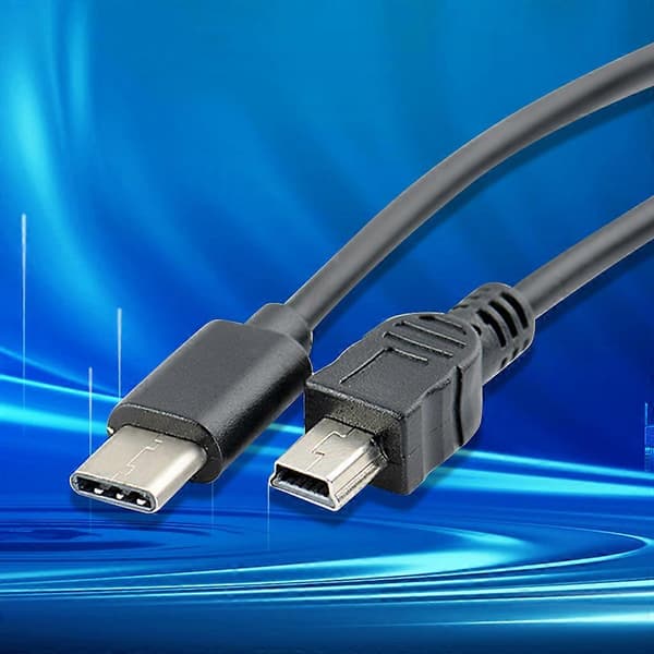 30 cm Typ C till Mini USB Kamera USB-kablar OTG Kopieringskabel