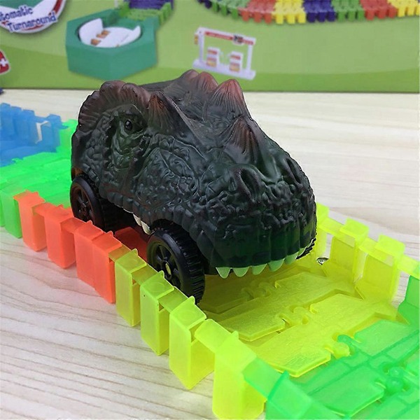 Dinosaurbane for biler for de fleste baner Lysende racerbane D