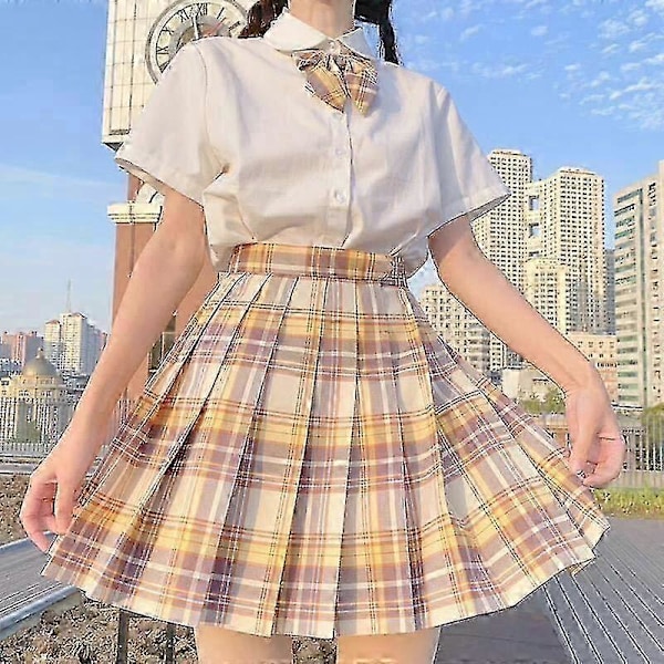 Jk Uniform Täysi Setti Kirjailtu Paita Pliseerattu Hame L Mountain Blow