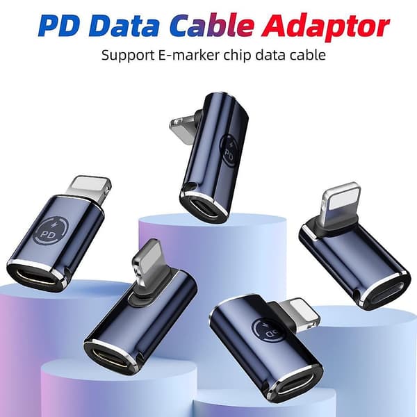 Fonken Snabbladdning PD27W Lightning Kabel Adapter För iPhone iPad Typ C till Lightning Konverter Adapter Data Synk Anslutning as the picture Style 02