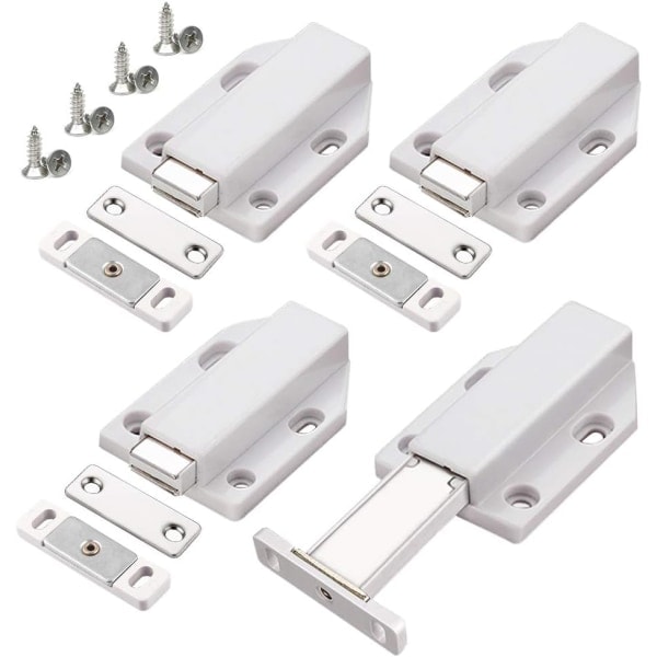 Trykk for å åpne 4 stk trykk for å åpne trykk skapdør magnetisk lukking for skuffesystem magnetisk lås lås trykkdørdemper for skapdør