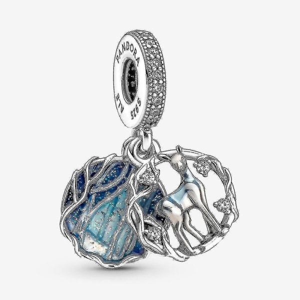 Vedhæng Charm Ægte Pandora Harry Potter \"patronus\" Sølv, Zirkonia, Emallje