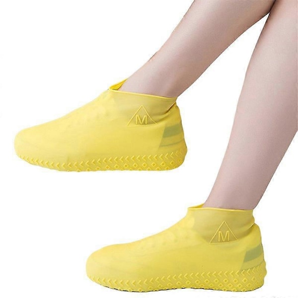 Vanntett Silikon Regnstøveltrekk Yellow S