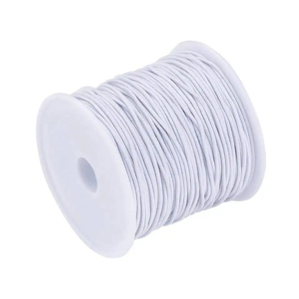 Nylonbelagt elastisk tråd - 50 meter rulle, 0,6 mm