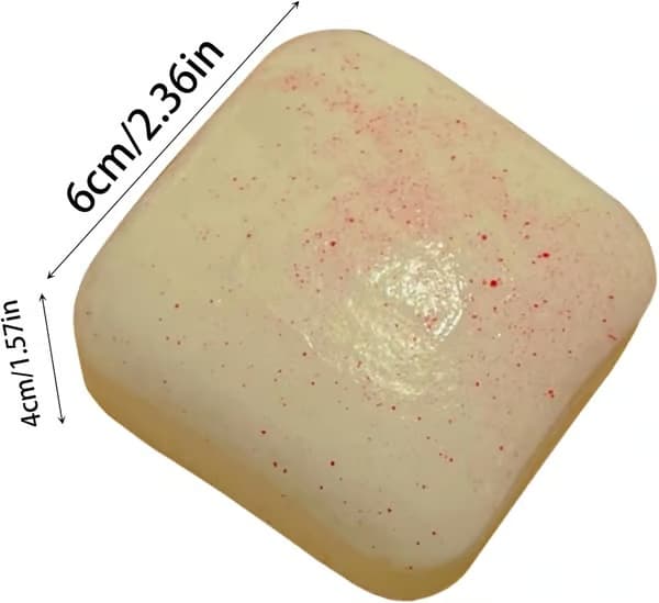 Mini Toast Squishy 6 cm, Mjuk Långsamt Resande Klämleksak, Sensorisk Stressleksak för Barn och Vuxna Light blue 1 st