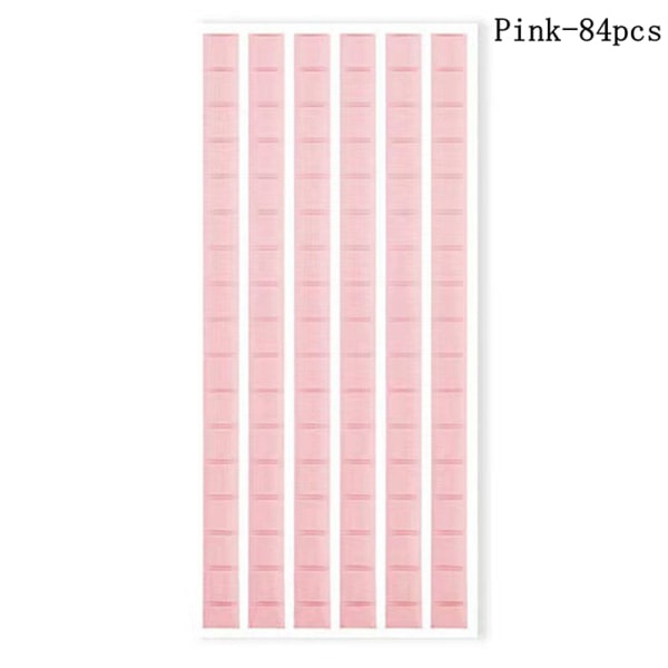 Kynsien kiinnitysvaha, tahmea liima, myrkytön plastiliini, kiinnitysliima Pink 84PCS