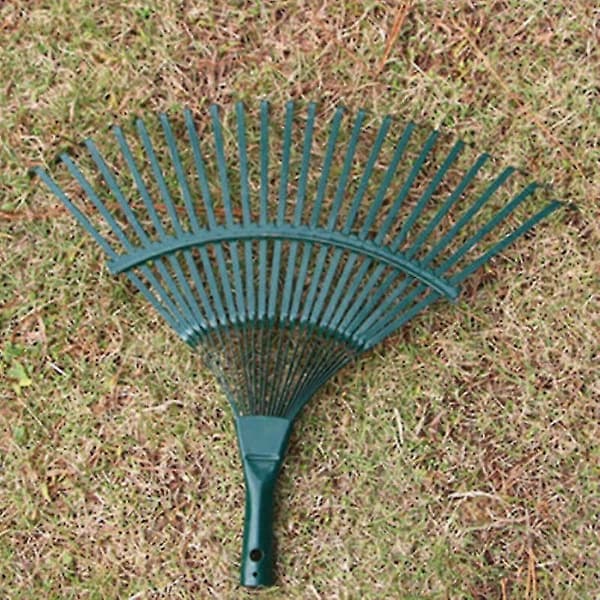 42cm Stål Vifte Rive Hode Erstatning Tung Rive Hode For Hage Gress Terrasse Blader Løv Plen 22 Tenner