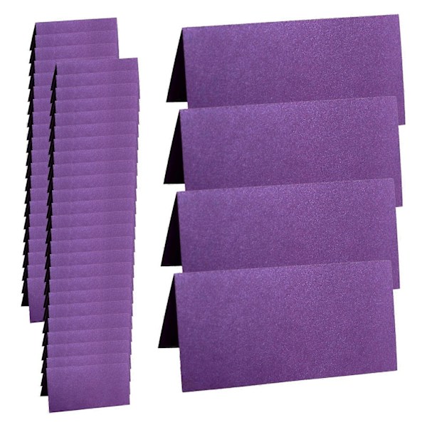 Paikkakortit, 50 kpl, täydellinen häihin, juhliin, tapahtumiin, pöytäkortit, nimikortit violet