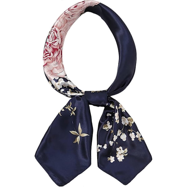 Huvudscarf i Silkesatin - Olaof Scarf för Kvinnor, Sova, Kvadratisk, Designer Bandana Olaof Scarf Style 12