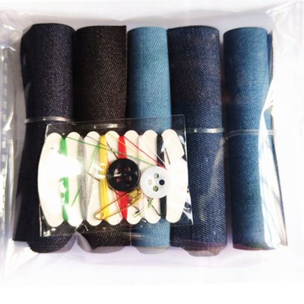 5Rullar/Paket Strykbara Denim-lappar Stora Denim-lappar